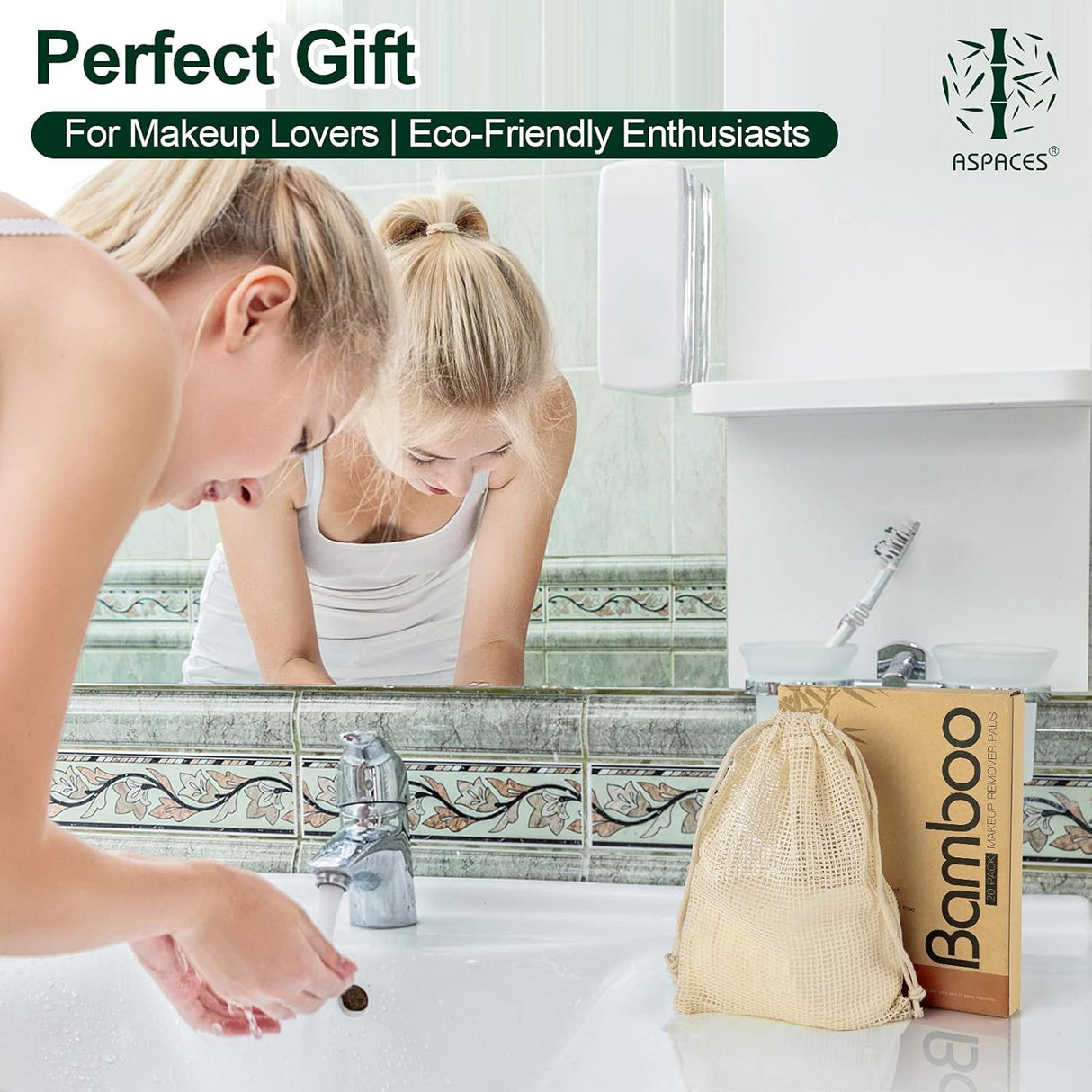 Organic Reusable Makeup Remover Pads 20 Pack – Washable & Eco