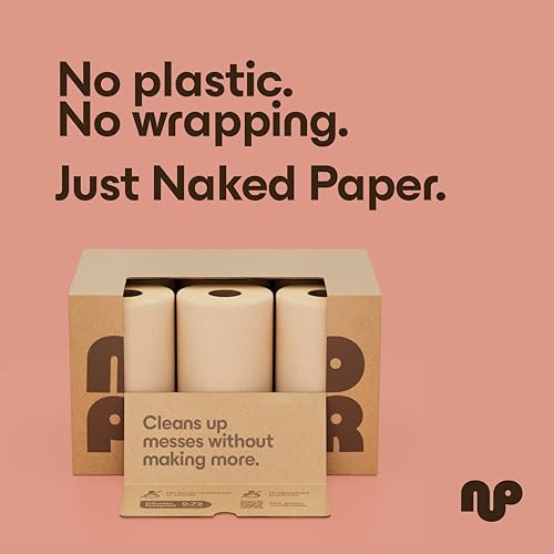 6 Pack Unbleached Recycled Paper Towels – Kitchen Rolls