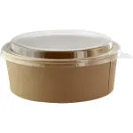 Round 500ML Kraft Containers with Lids