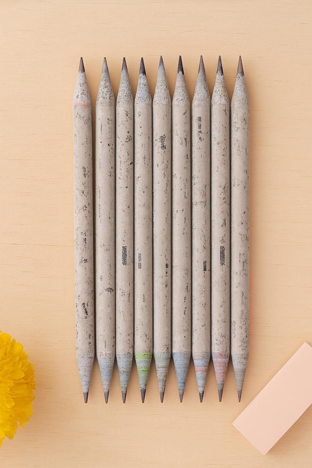 Recycled Newspaper Pencils – Eco Friendly Set