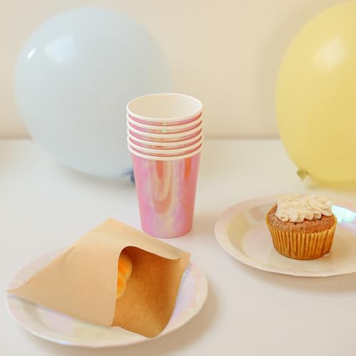 100 Pack Greaseproof Paper Bakery Bags – Oil Proof Sheets