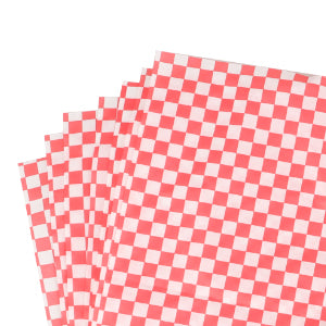 500 Greaseproof Paper Sandwich Wraps – Checkered Food Paper
