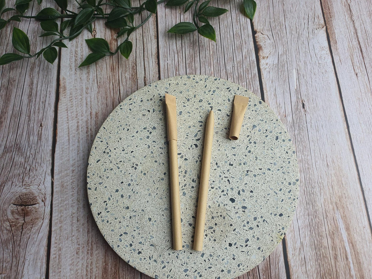 Eco Friendly Plastic Free Pens – Black Biros