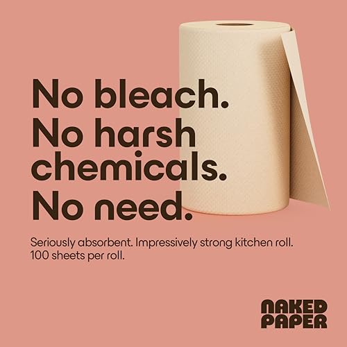 6 Pack Unbleached Recycled Paper Towels – Kitchen Rolls
