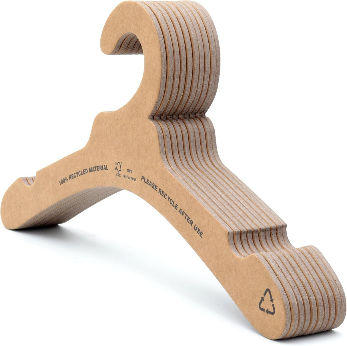 Eco Paper Fibreboard Suit Hangers with Bar – Recyclable