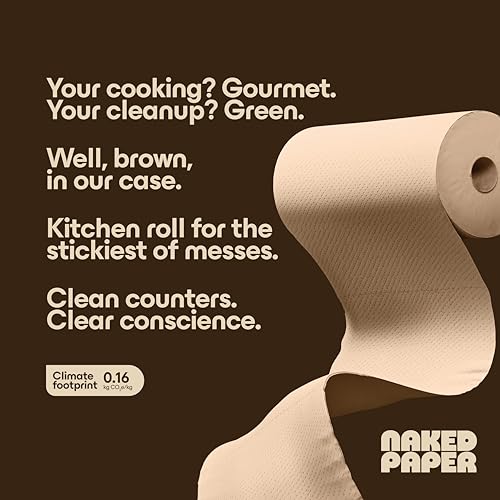 6 Pack Unbleached Recycled Paper Towels – Kitchen Rolls