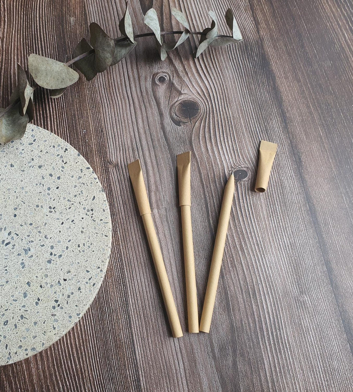 Eco Friendly Plastic Free Pens – Black Biros