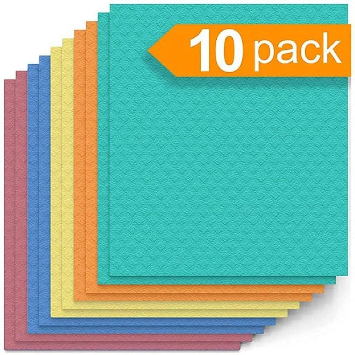 Reusable Multicolour Swedish Dish Cloths (10 Pack)