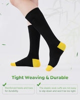 6 Pairs Bamboo Socks – Breathable, Comfortable Crew Socks