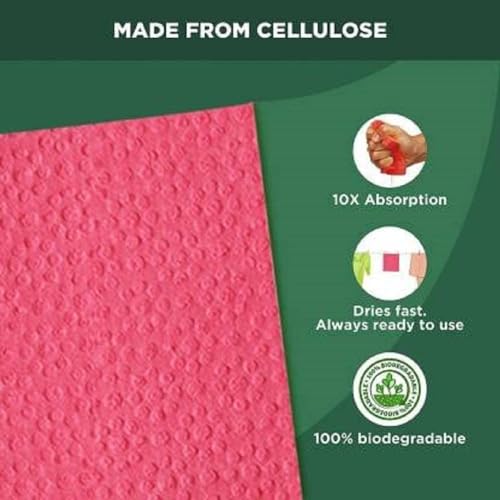 Reusable Multicolour Swedish Dish Cloths (10 Pack)