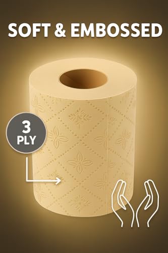 24 Pack Unbleached Bamboo Toilet Rolls – Eco Toilet Paper
