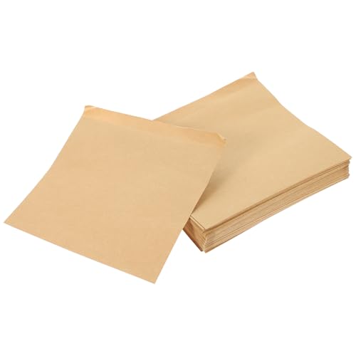 100 Pack Greaseproof Paper Bakery Bags – Oil Proof Sheets