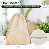 Organic Reusable Makeup Remover Pads 20 Pack – Washable & Eco