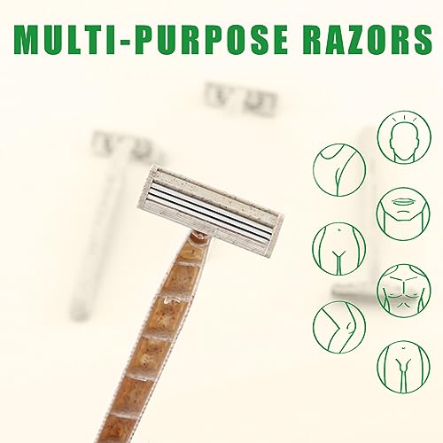 Biodegradable Disposable Razors 50pcs – Eco Shavers