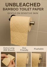 24 Pack Unbleached Bamboo Toilet Rolls – Eco Toilet Paper