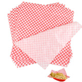 500 Greaseproof Paper Sandwich Wraps – Checkered Food Paper