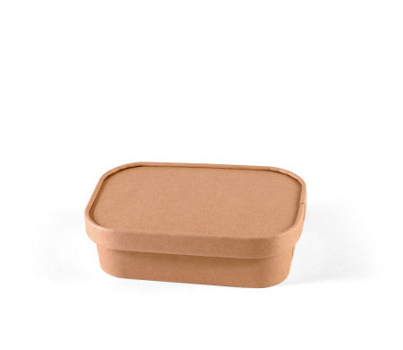500ML Kraft Containers with Paper Lids