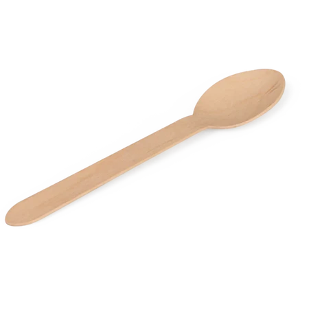 16cm Wooden Spoons – 200 Pack Disposable
