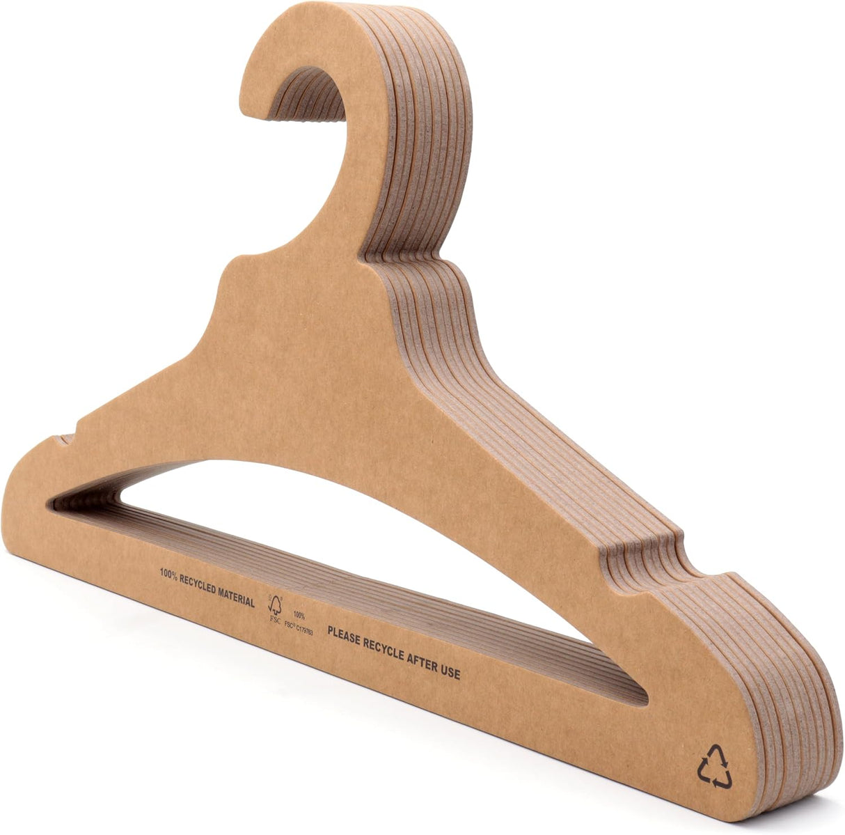 Eco Paper Fibreboard Suit Hangers with Bar – Recyclable